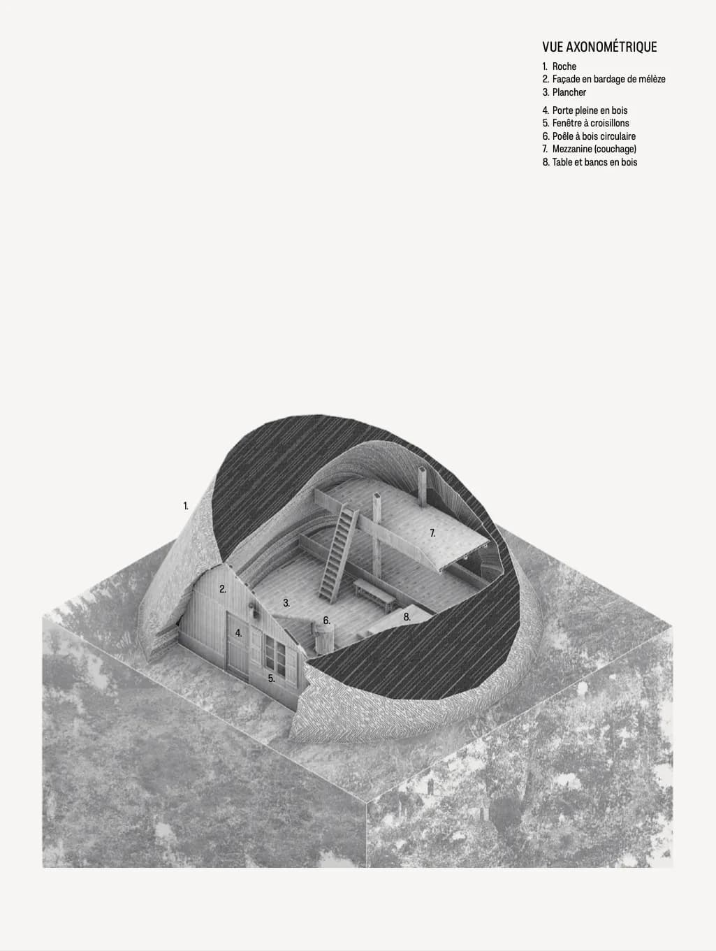 Planche architecturale — L’Antre