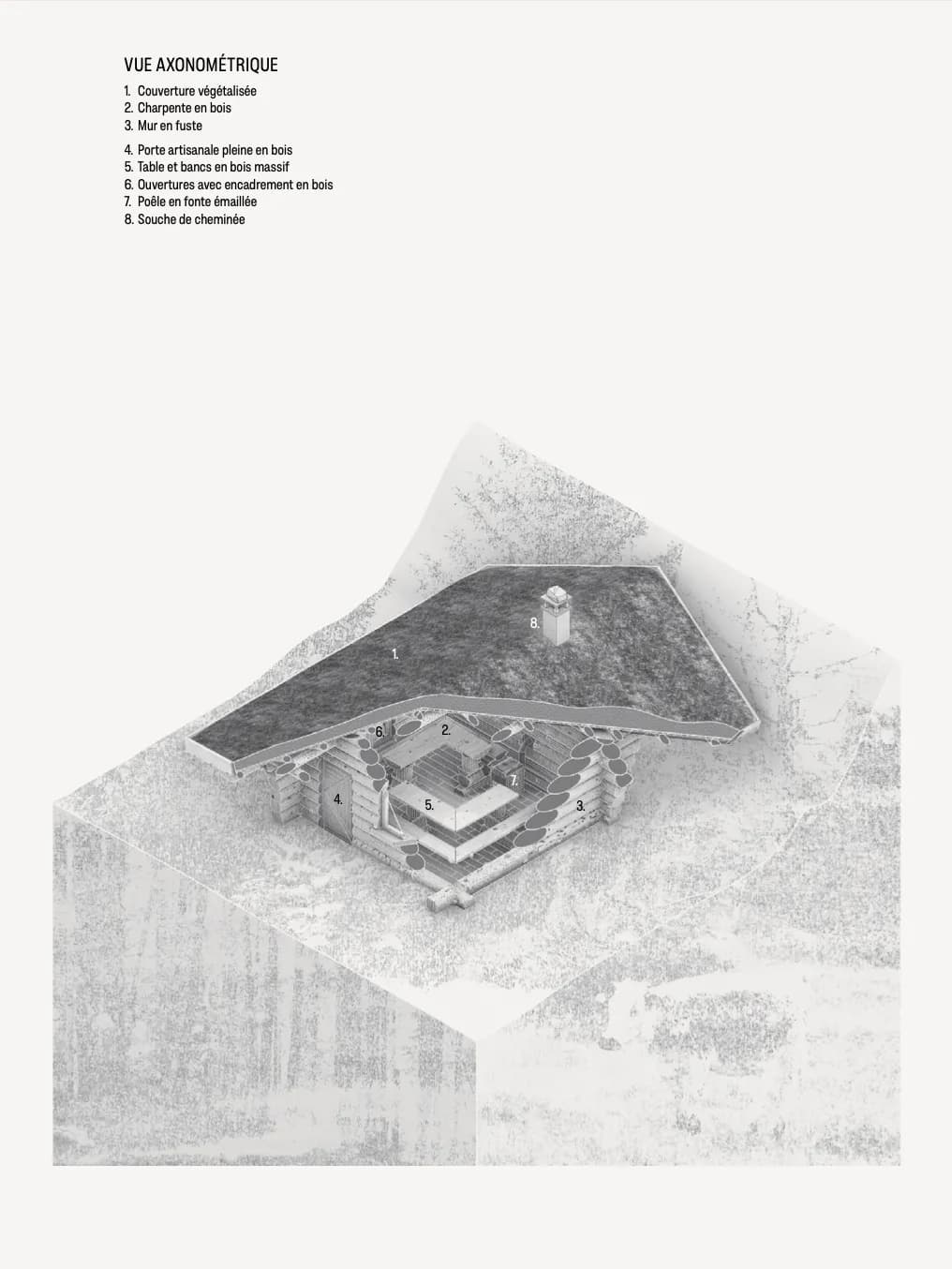 Planche architecturale — La Saillie