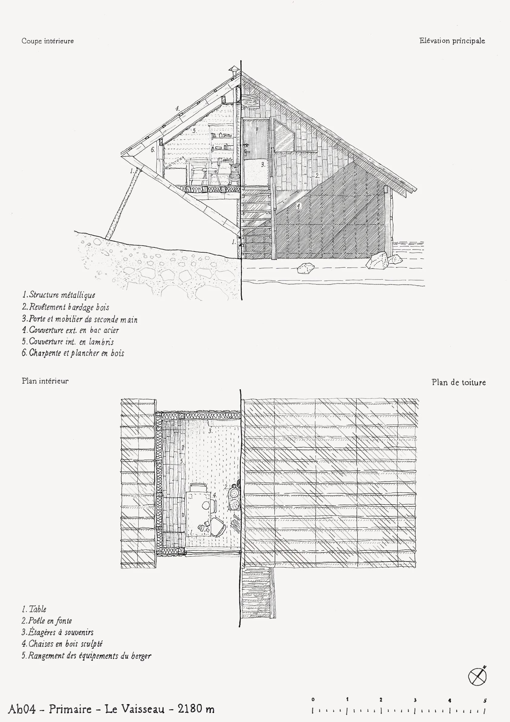 Planche architecturale — Le Vaisseau